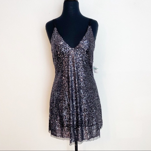 FP Violet Shimmering Cocktail Slip Dress NWT - Picture 15 of 16
